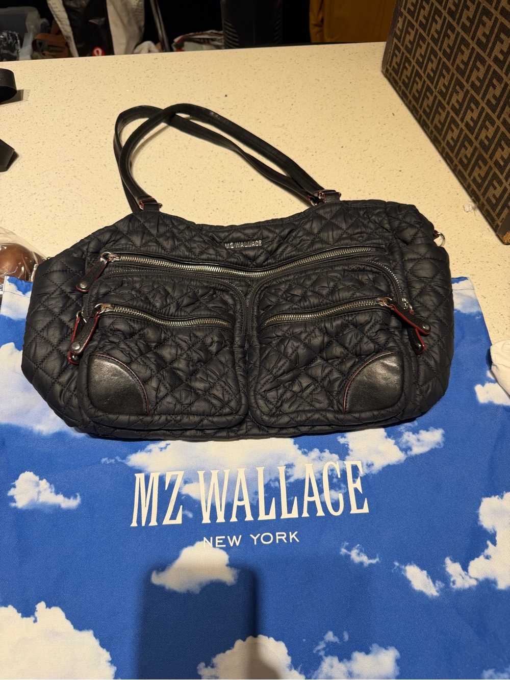 Mz Wallace Crosby traveler black shoulder bag